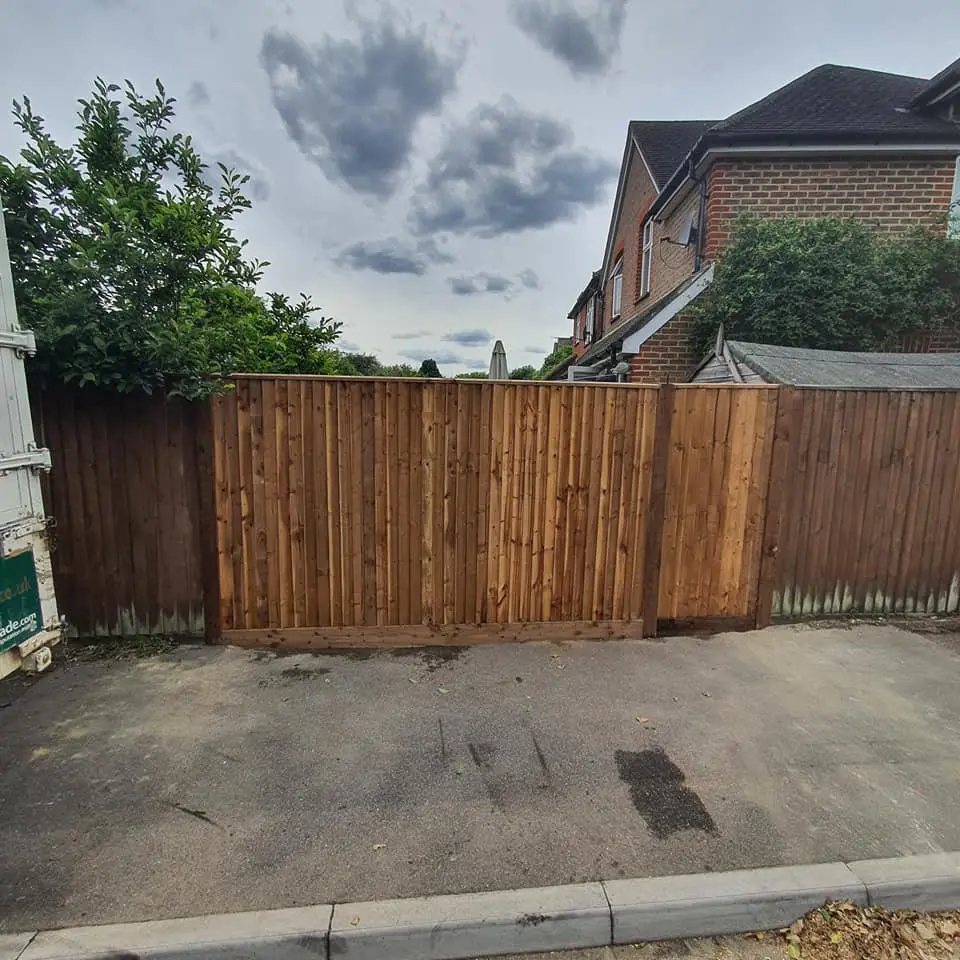 Driveway construction in Woking with decorative paving and drainage system